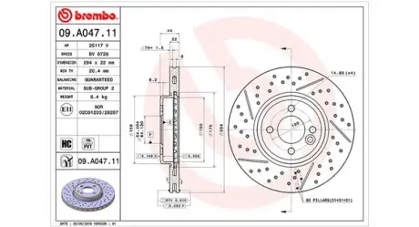 Тормозной диск MAGNETI MARELLI 360406069100