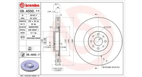 Тормозной диск MAGNETI MARELLI 360406072400