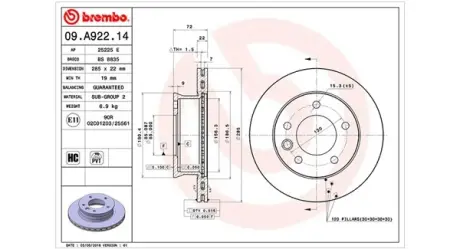 Тормозной диск MAGNETI MARELLI 360406099500