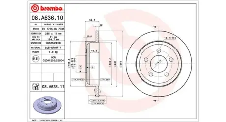 Тормозной диск MAGNETI MARELLI 360406100900