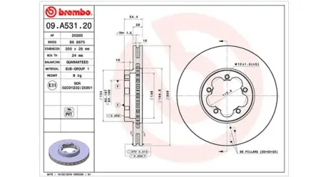 Тормозной диск MAGNETI MARELLI 360406105400