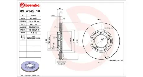 Тормозной диск MAGNETI MARELLI 360406126400