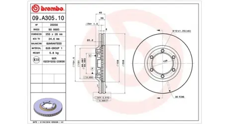 Тормозной диск MAGNETI MARELLI 360406126500