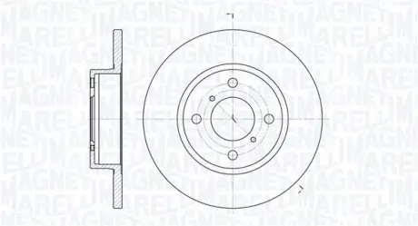 Тормозной диск MAGNETI MARELLI 361302040127