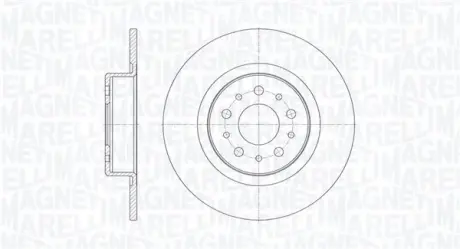 Тормозной диск MAGNETI MARELLI 361302040139