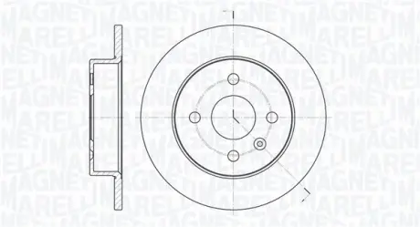Тормозной диск MAGNETI MARELLI 361302040143