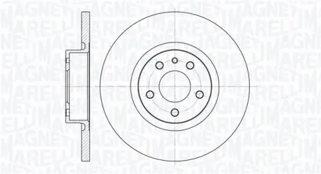 Тормозной диск MAGNETI MARELLI 361302040145