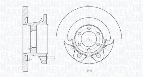 Тормозной диск MAGNETI MARELLI 361302040157