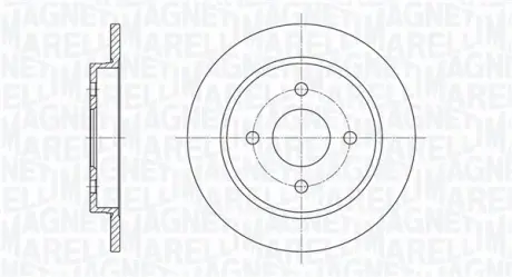 Тормозной диск MAGNETI MARELLI 361302040171