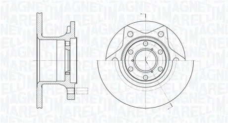 Тормозной диск MAGNETI MARELLI 361302040179