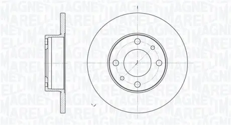 Тормозной диск MAGNETI MARELLI 361302040181