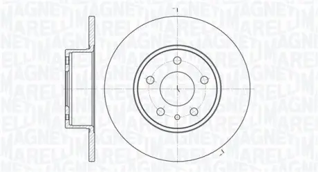 Тормозной диск MAGNETI MARELLI 361302040185