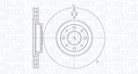 Тормозной диск MAGNETI MARELLI 361302040246