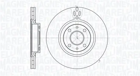 Тормозной диск MAGNETI MARELLI 361302040260
