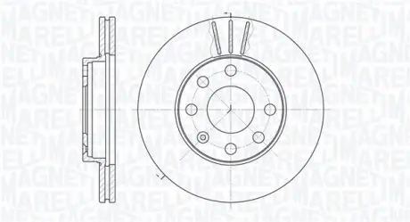 Тормозной диск MAGNETI MARELLI 361302040264