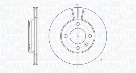 Тормозной диск MAGNETI MARELLI 361302040268