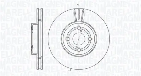 Тормозной диск MAGNETI MARELLI 361302040270