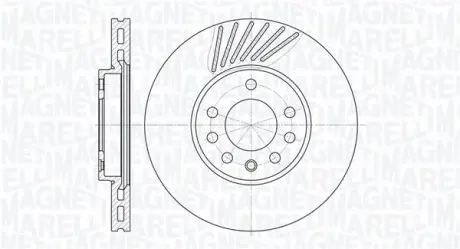 Тормозной диск MAGNETI MARELLI 361302040322