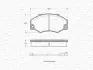 Комплект тормозных колодок, дисковый тормоз MAGNETI MARELLI 363702160297 (фото 1)