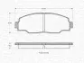 Комплект тормозных колодок, дисковый тормоз MAGNETI MARELLI 363702160534 (фото 1)