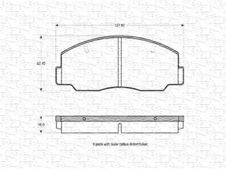 Комплект тормозных колодок, дисковый тормоз MAGNETI MARELLI 363702160559