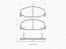 Комплект тормозных колодок, дисковый тормоз MAGNETI MARELLI 363702160904 (фото 1)