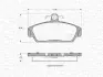 Комплект тормозных колодок, дисковый тормоз MAGNETI MARELLI 363702160946 (фото 1)