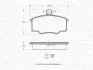 Комплект тормозных колодок, дисковый тормоз MAGNETI MARELLI 363702160947 (фото 1)