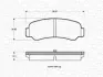 Комплект тормозных колодок, дисковый тормоз MAGNETI MARELLI 363702160989 (фото 1)