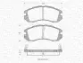 Комплект тормозных колодок, дисковый тормоз MAGNETI MARELLI 363702161008 (фото 1)