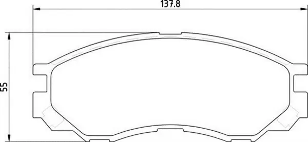 Комплект тормозных колодок, дисковый тормоз MAGNETI MARELLI 363710203123 (фото 1)