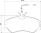 Комплект тормозных колодок, дисковый тормоз MAGNETI MARELLI 363710205039 (фото 1)