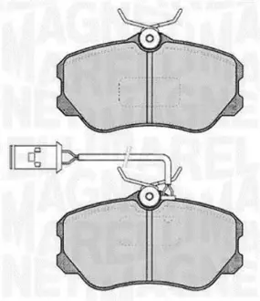 Комплект тормозных колодок, дисковый тормоз MAGNETI MARELLI 363916060226