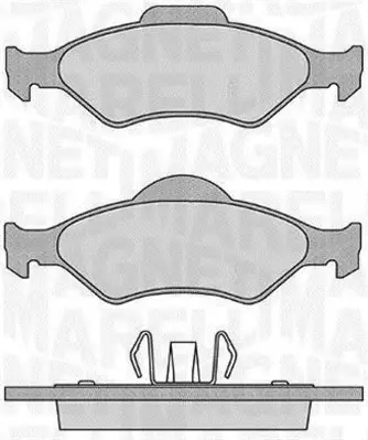 Комплект тормозных колодок, дисковый тормоз MAGNETI MARELLI 363916060251 (фото 1)