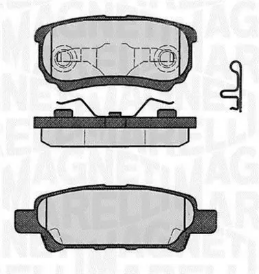 Комплект тормозных колодок, дисковый тормоз MAGNETI MARELLI 363916060285 (фото 1)