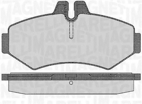 Комплект тормозных колодок, дисковый тормоз MAGNETI MARELLI 363916060319 (фото 1)