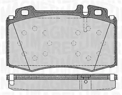 Комплект тормозных колодок, дисковый тормоз MAGNETI MARELLI 363916060320