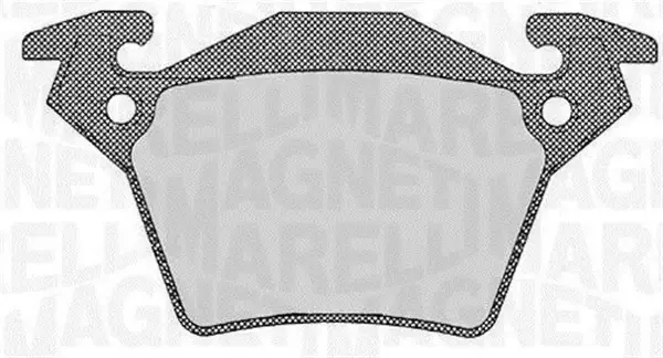 Комплект тормозных колодок, дисковый тормоз MAGNETI MARELLI 363916060328 (фото 1)
