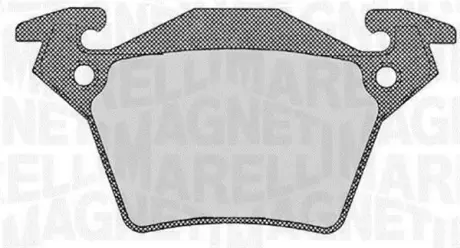 Комплект тормозных колодок, дисковый тормоз MAGNETI MARELLI 363916060328