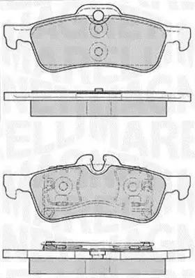 Комплект тормозных колодок, дисковый тормоз MAGNETI MARELLI 363916060331 (фото 1)