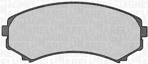 Комплект тормозных колодок, дисковый тормоз MAGNETI MARELLI 363916060342 (фото 1)