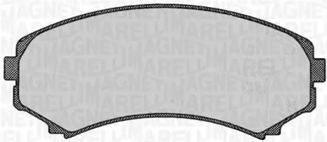 Комплект тормозных колодок, дисковый тормоз MAGNETI MARELLI 363916060342