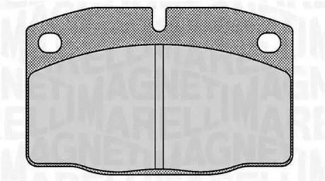 Комплект тормозных колодок, дисковый тормоз MAGNETI MARELLI 363916060354