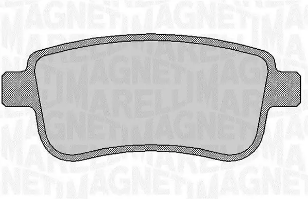 Комплект тормозных колодок, дисковый тормоз MAGNETI MARELLI 363916060382 (фото 1)