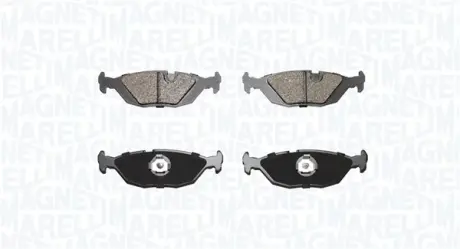 Комплект тормозных колодок, дисковый тормоз MAGNETI MARELLI 363916060387