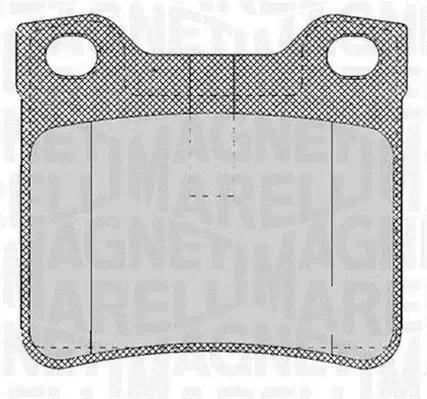 Комплект тормозных колодок, дисковый тормоз MAGNETI MARELLI 363916060482 (фото 1)