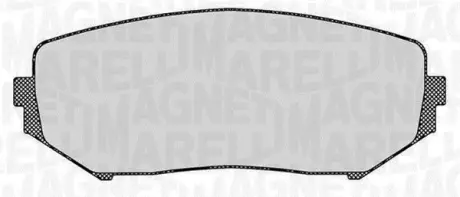Комплект тормозных колодок, дисковый тормоз MAGNETI MARELLI 363916060494