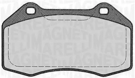 Комплект тормозных колодок, дисковый тормоз MAGNETI MARELLI 363916060590