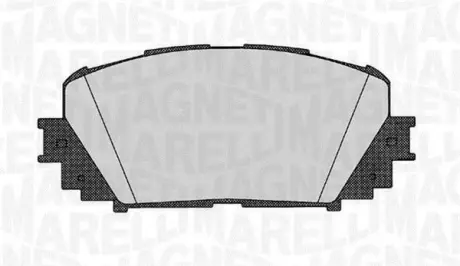 Комплект тормозных колодок, дисковый тормоз MAGNETI MARELLI 363916060627