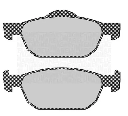 Комплект тормозных колодок, дисковый тормоз MAGNETI MARELLI 363916060706 (фото 1)